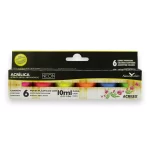 Kit-tinta-Acrilica-Neon-Nature-Colors-Acrilex-10ml-Com-6Unidades